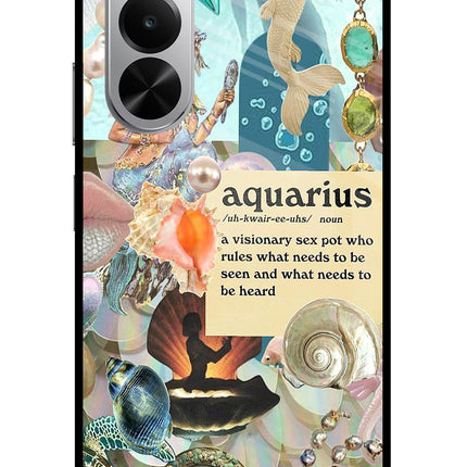 Aquarius Zodiac Realme P4x 5G Glass Case