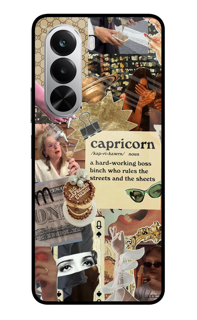 Capricorn Zodiac Realme P4x 5G Glass Case