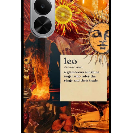 Leo Zodiac Realme P4x 5G Glass Case