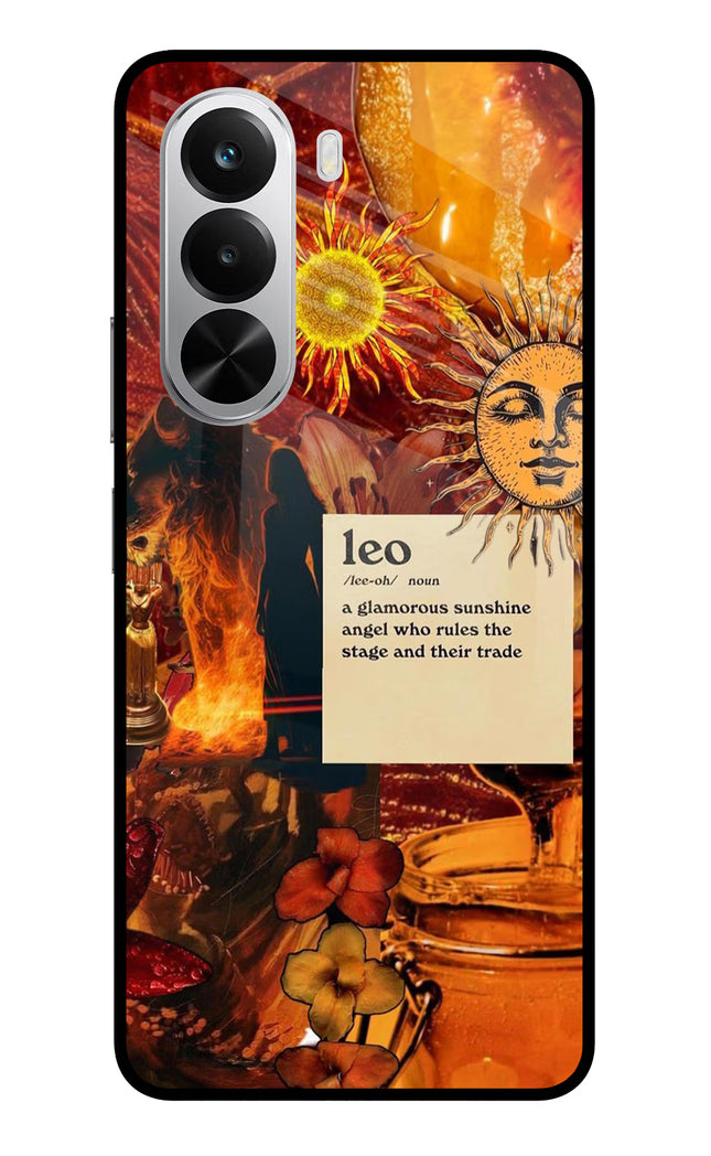 Leo Zodiac Realme P4x 5G Glass Case Back Cover by Casekaro