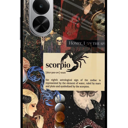 Scorpio Zodiac Realme P4x 5G Glass Case Back Cover by Casekaro
