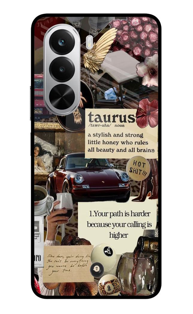 Taurus Zodiac Realme P4x 5G Glass Case
