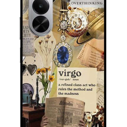 Virgo Zodiac Realme P4x 5G Glass Case Back Cover by Casekaro