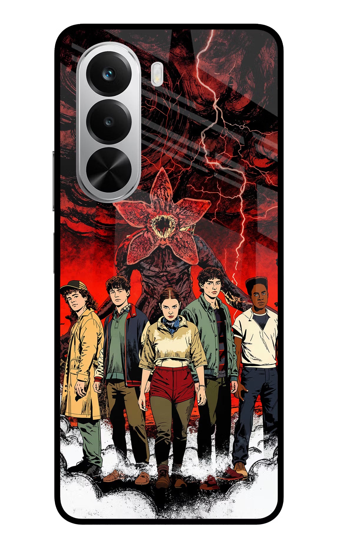 Ordinary Things Characters Realme P4x 5G Glass Case