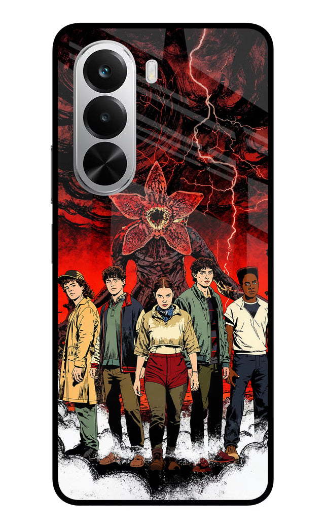 Ordinary Things Characters Realme P4x 5G Glass Case