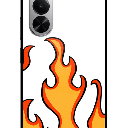 Fired Up – White Realme P4x 5G Glass Case