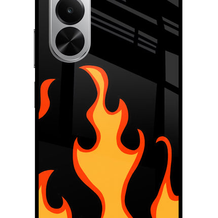 Fired Up – Black Realme P4x 5G Glass Case
