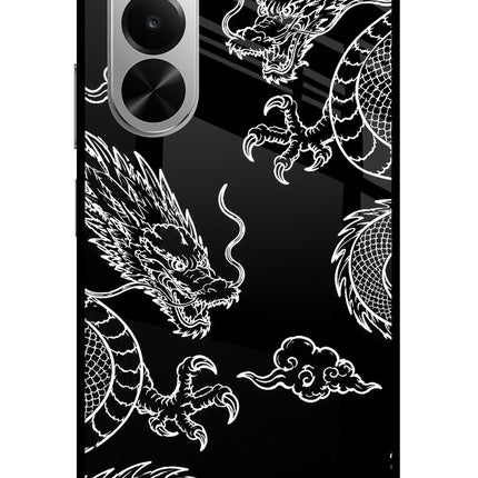 Twin Dragons Realme P4x 5G Glass Case Back Cover by Casekaro