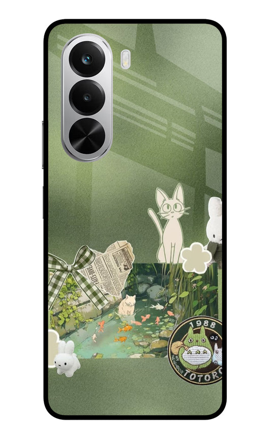 Aesthetic anime Realme P4x 5G Glass Case