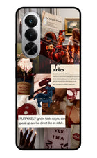 Zodiac Aries Realme P4x 5G Glass Case