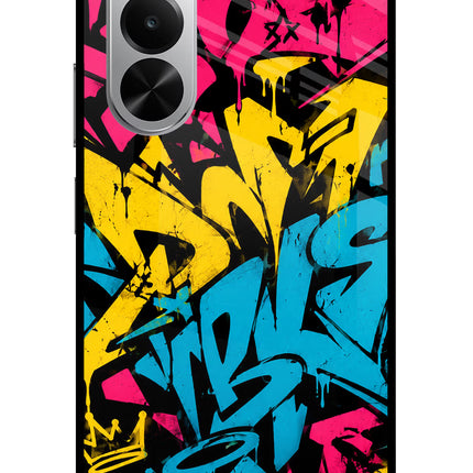 Graffiti Vibe Realme P4x 5G Glass Case