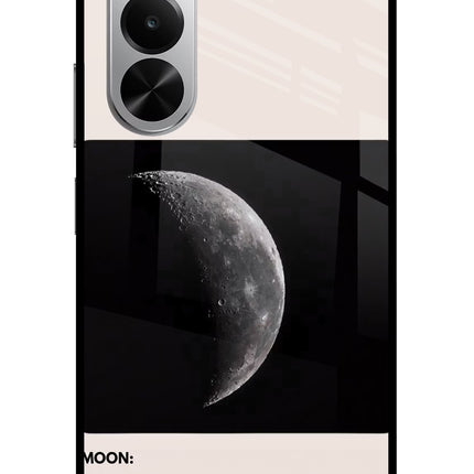 Moon Phase Realme P4x 5G Glass Case Back Cover by Casekaro
