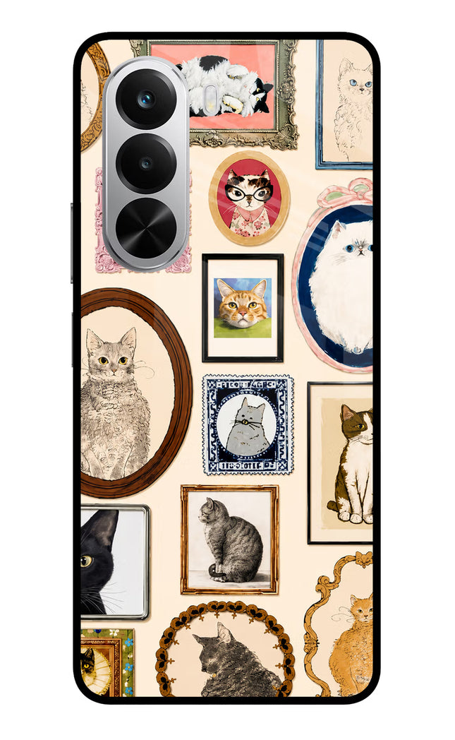 Mirror Cats Realme P4x 5G Glass Case Back Cover by Casekaro