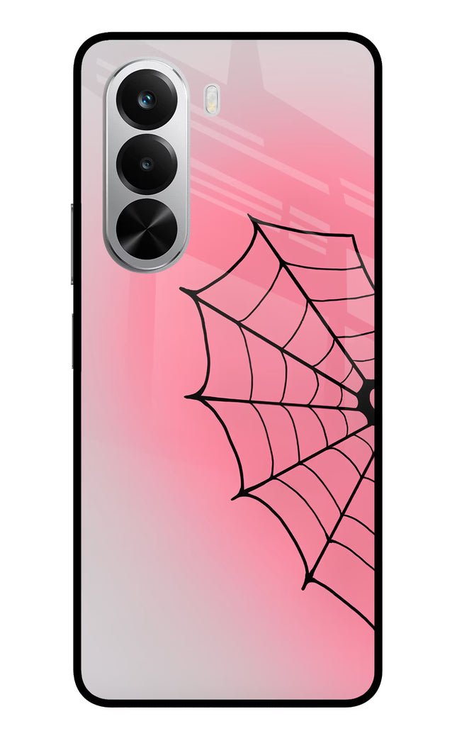 Pink Web Realme P4x 5G Glass Case Back Cover by Casekaro