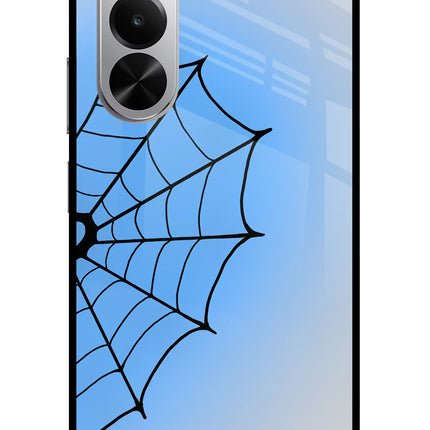 Blue Web Realme P4x 5G Glass Case
