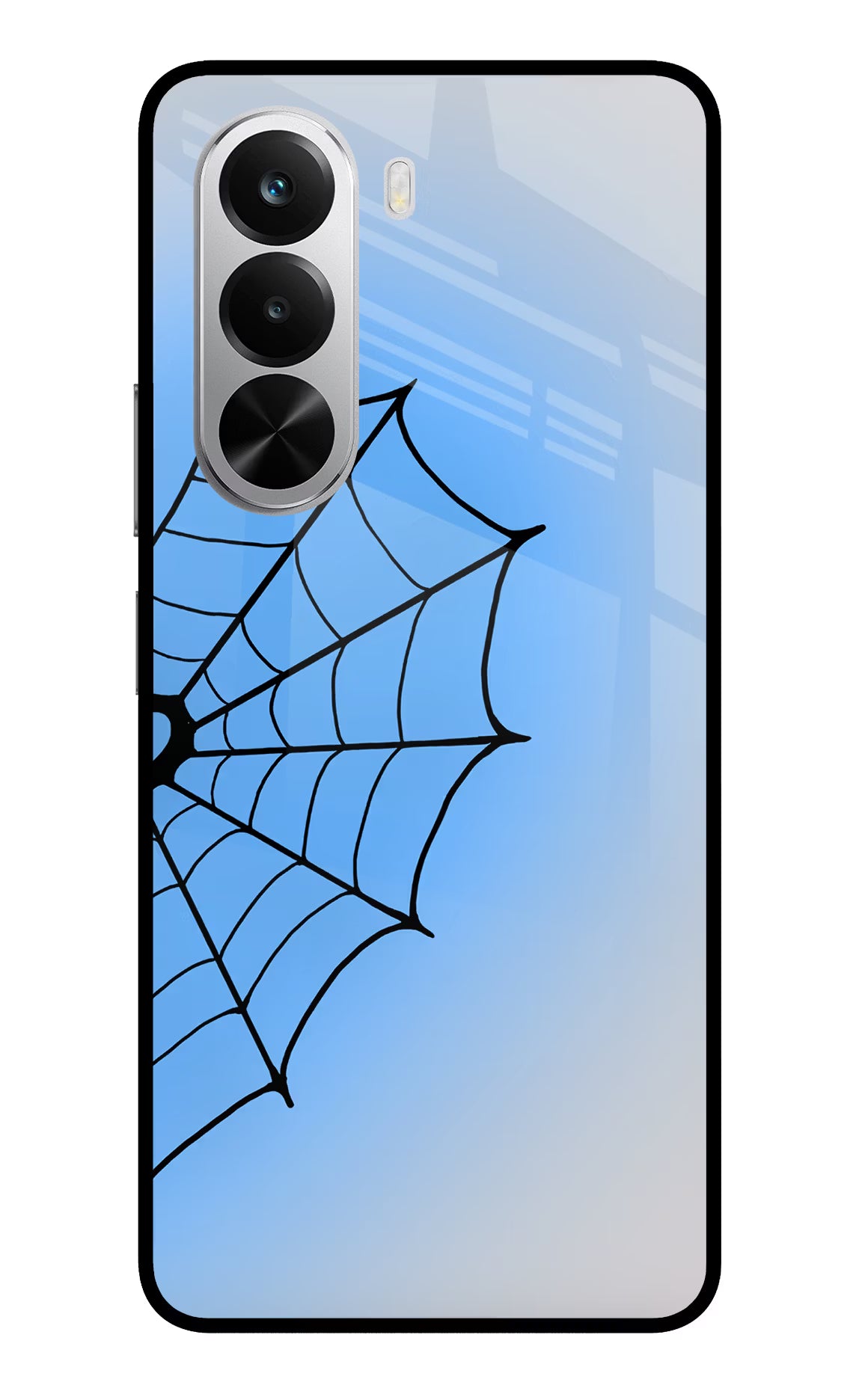 Blue Web Realme P4x 5G Glass Case