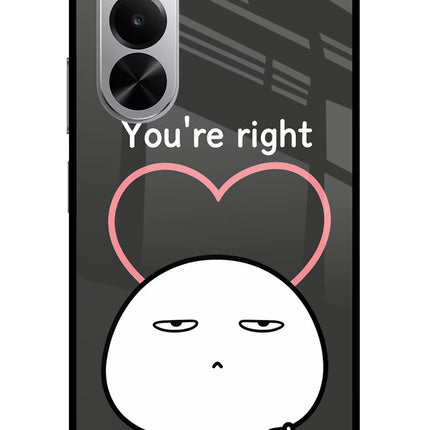 You're Right Realme P4x 5G Glass Case
