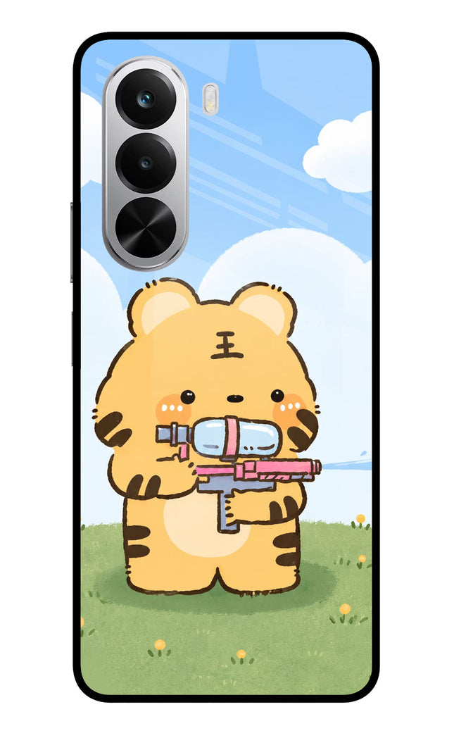 Tiger Treat Realme P4x 5G Glass Case