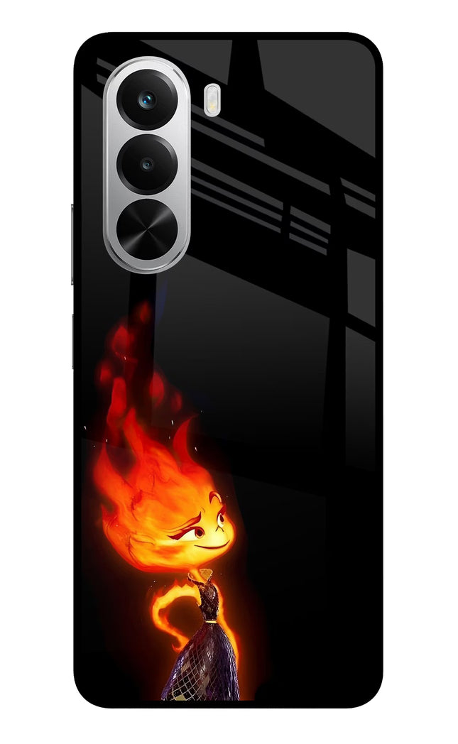 Ember Flame Realme P4x 5G Glass Case
