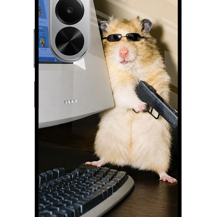 Hacker Hamster Realme P4x 5G Glass Case