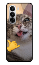 Silly Cat Call Realme P4x 5G Glass Case