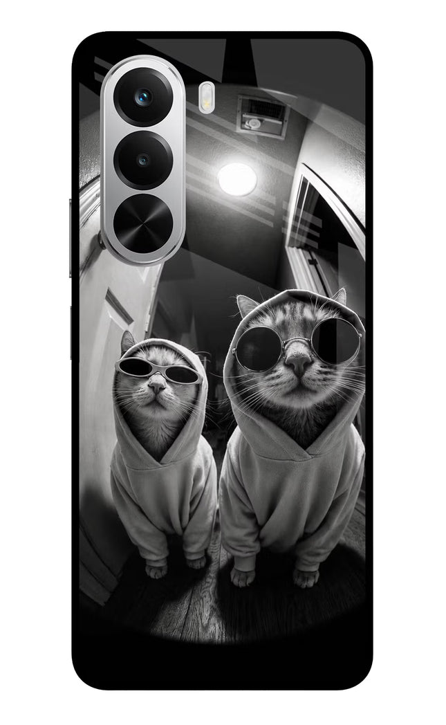 Hood Cats Realme P4x 5G Glass Case Back Cover by Casekaro