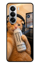 Gamer Cat Energy Realme P4x 5G Glass Case