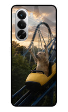 Rollercoaster Dog Realme P4x 5G Glass Case