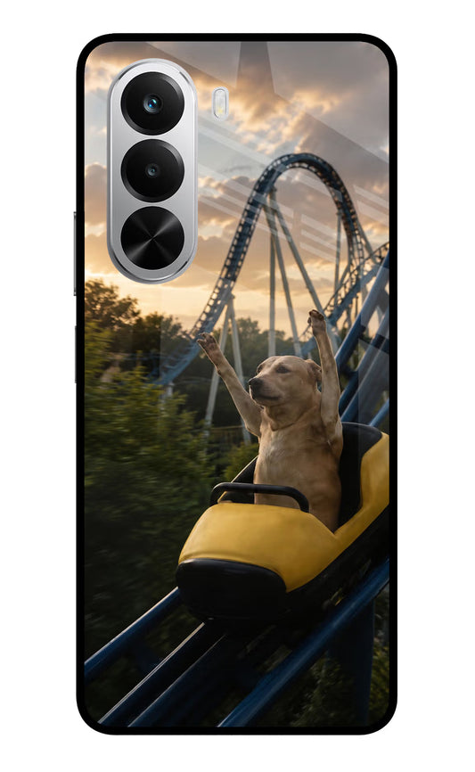 Rollercoaster Dog Realme P4x 5G Glass Case