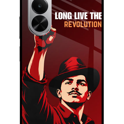 Bhagat Singh Revolution Realme P4x 5G Glass Case