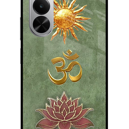 Om & Lotus Realme P4x 5G Glass Case