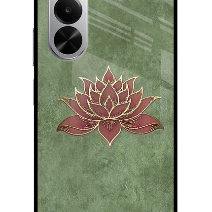 Lotus Grace Realme P4x 5G Glass Case