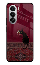 Midnight Cat Realme P4x 5G Glass Case
