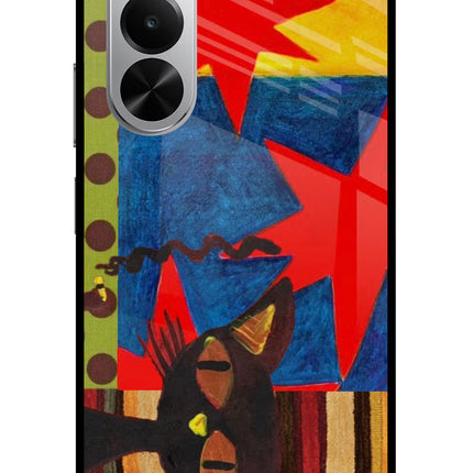 Pop Cat Realme P4x 5G Glass Case