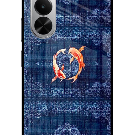 Koi Blue Realme P4x 5G Glass Case