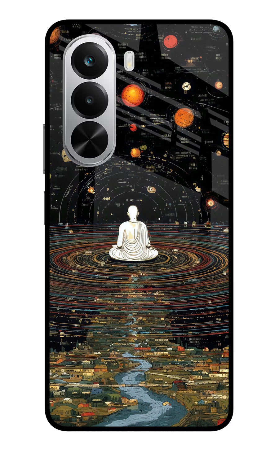 Space Monk Realme P4x 5G Back Cover, Glass case