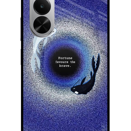Dark Koi Realme P4x 5G Glass Case