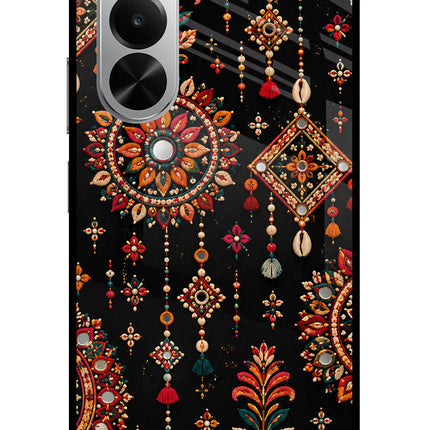 Boho Noir Realme P4x 5G Glass Case