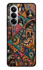 Folk Print Realme P4x 5G Glass Case