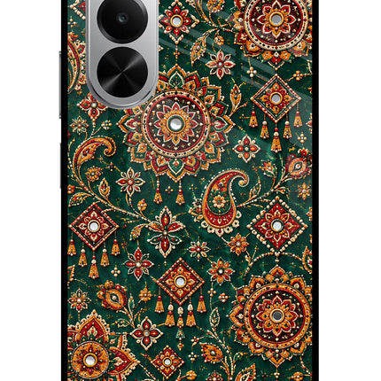 Green Pataka Realme P4x 5G Glass Case