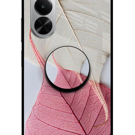 White Pink Leaf Realme P4x 5G Pop Case by Casekaro