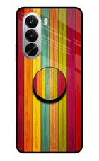 Multicolor Wooden Realme P4x 5G Pop Case by Casekaro