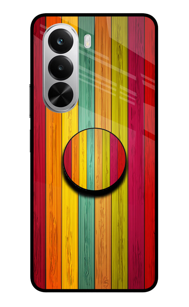 Multicolor Wooden Realme P4x 5G Pop Case by Casekaro