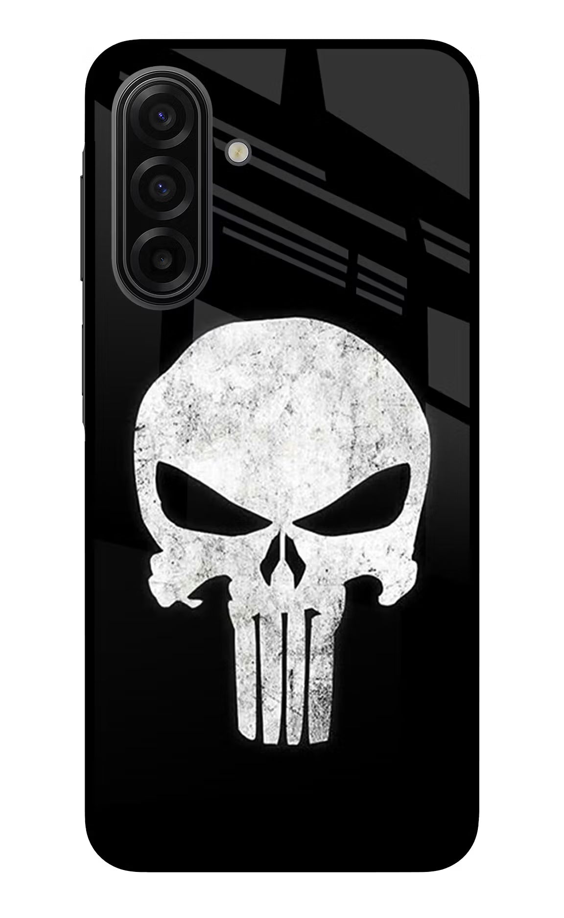 Punisher Skull Samsung F17 5G Glass Case