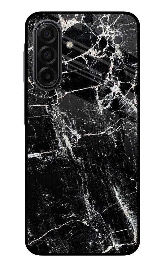 Black Marble Texture Samsung F17 5G Glass Case