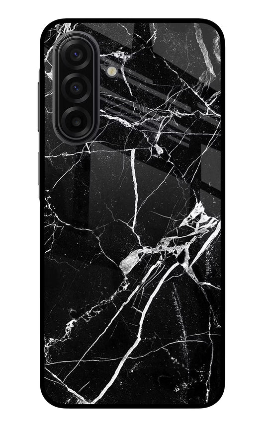 Black Marble Pattern Samsung F17 5G Glass Case