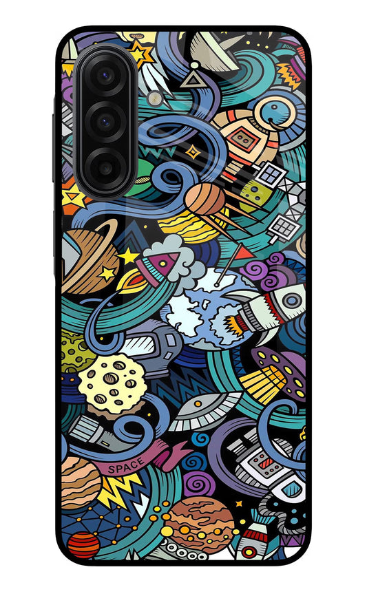 Space Abstract Samsung F17 5G Glass Case