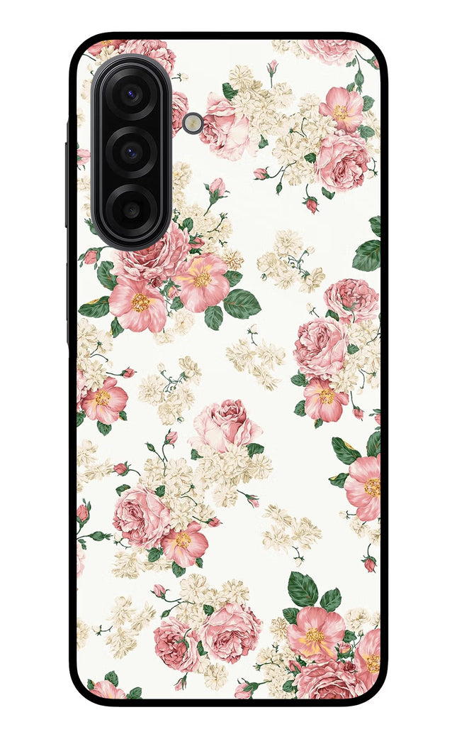 Flowers Samsung F17 5G Glass Case Back Cover by Casekaro