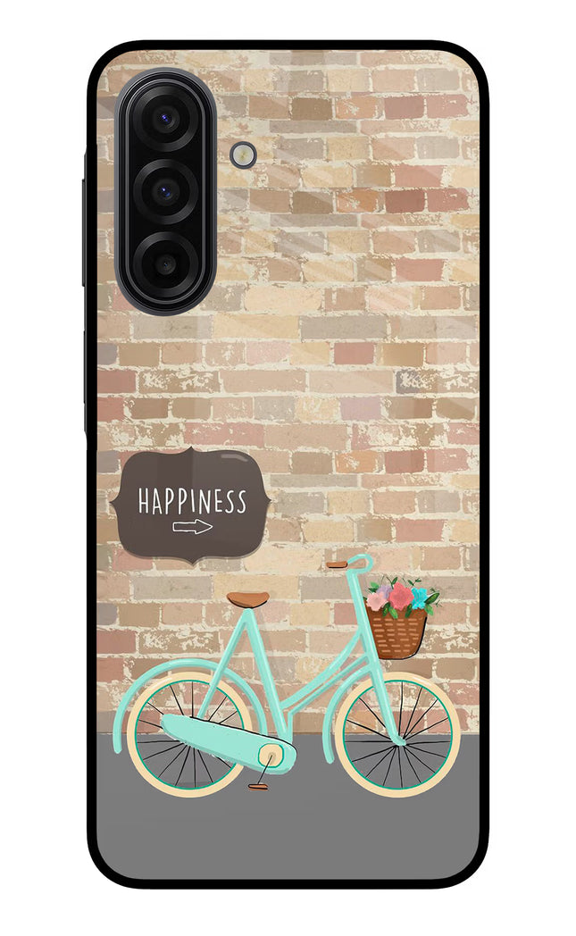 Happiness Artwork Samsung F17 5G Glass Case Back Cover by Casekaro