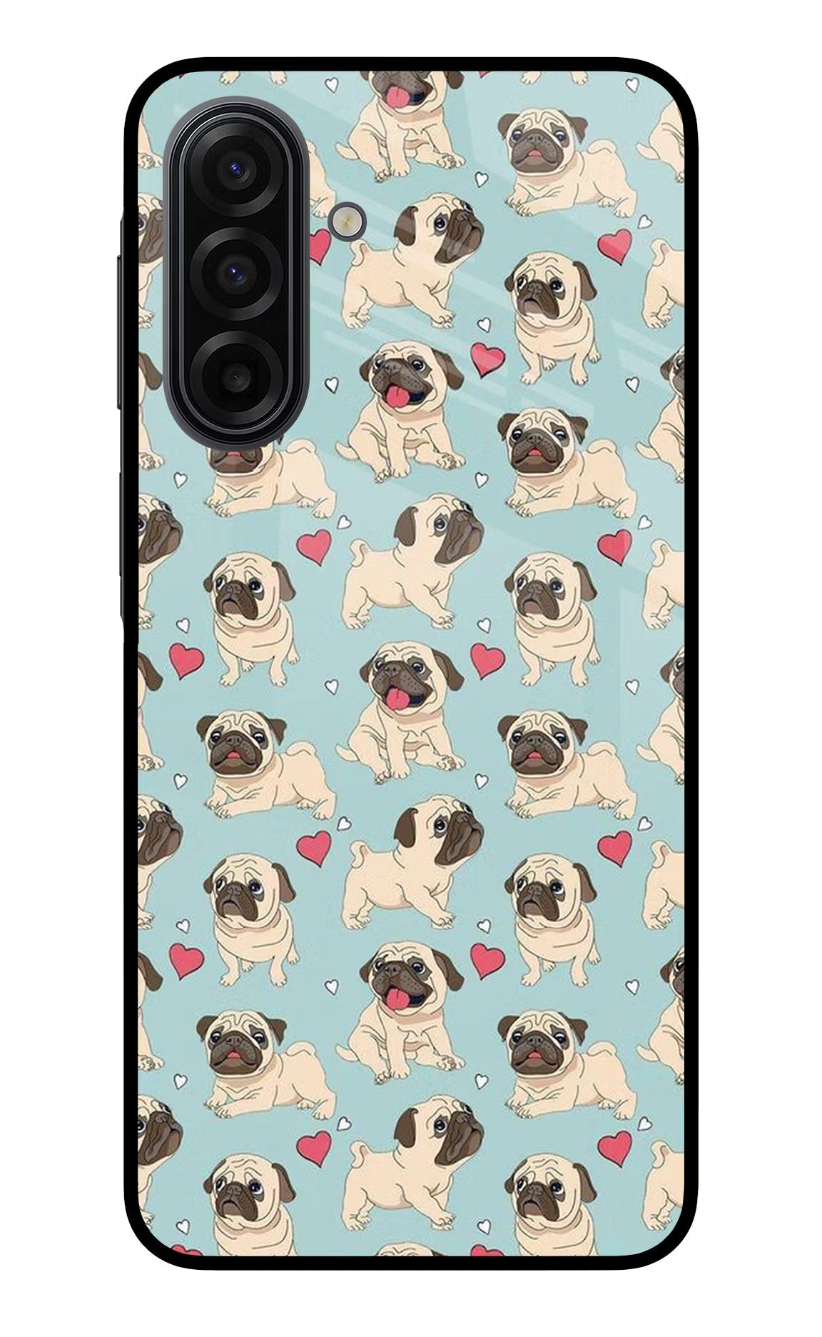 Pug Dog Samsung F17 5G Glass Case